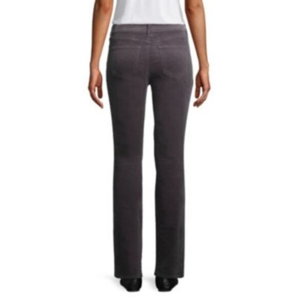 St. John's Bay Gray Straight Leg Corduroy Pants Sz 14 - Picture 2 of 8